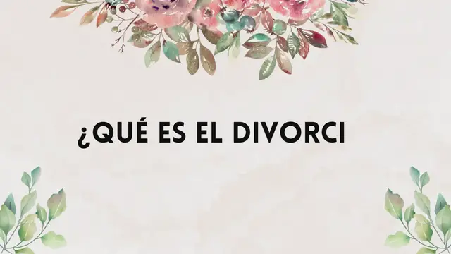 Video thumbnail for ¿Qué es el divorcio?