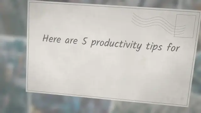 Video thumbnail for 5 Productivity Tips for Photographers - Wim Arys