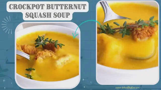 Video thumbnail for Crockpot Butternut Squash Soup