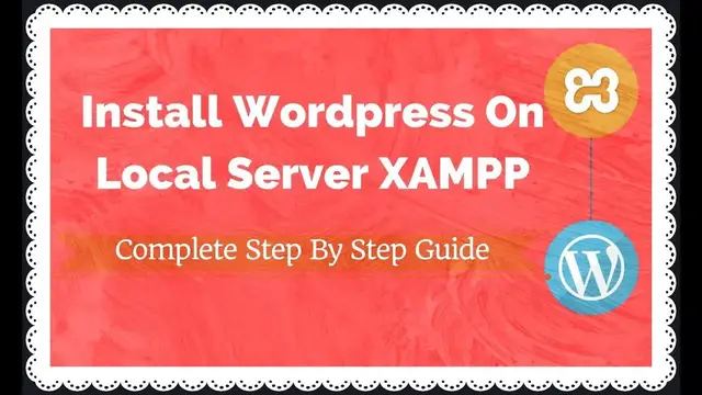Video thumbnail for How to configure Wordpress on xampp local Web Server for Beginners