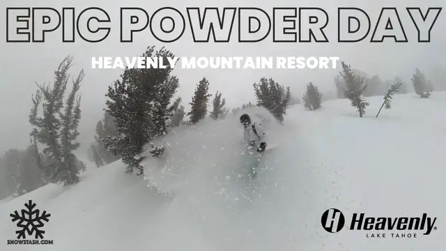 Video thumbnail for An Epic Powder Day at Heavenly Resort | Lake Tahoe