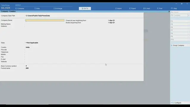 'Video thumbnail for How to Create Company in Tally Prime'