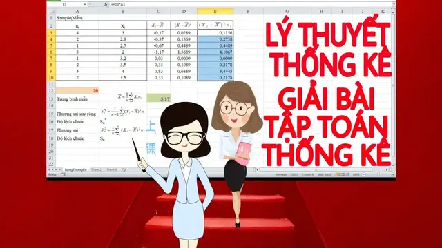 Video thumbnail for Cách tính phương sai, độ lệch chuẩn trên excel | Giải toán thống kê bằng excel | Vũ Giang Channel