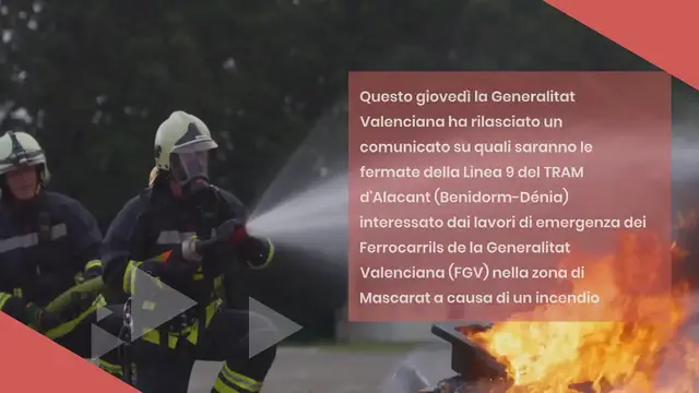 Video thumbnail for Questi sono i comuni della Marina Alta interessati dai lavori di emergenza del TRAM Metropolitano di Alicante: