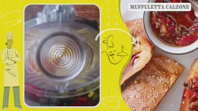 'Video thumbnail for Muffuletta Calzone'