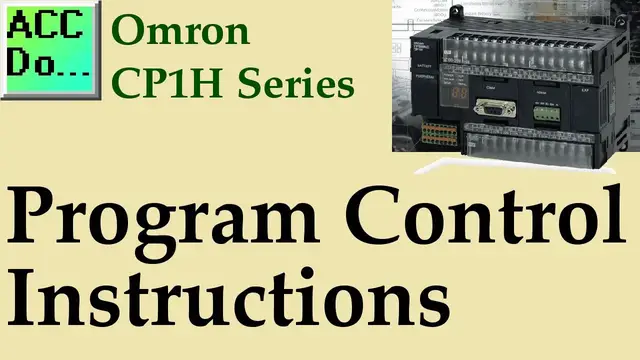 Video thumbnail for Omron CP1H Program Control Instructions