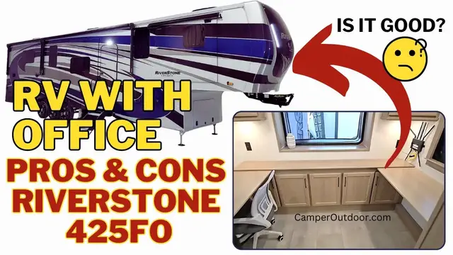 Video thumbnail for RV with Office: New RiverStone 425FO. Is it Good? Pros and Cons Reviewed