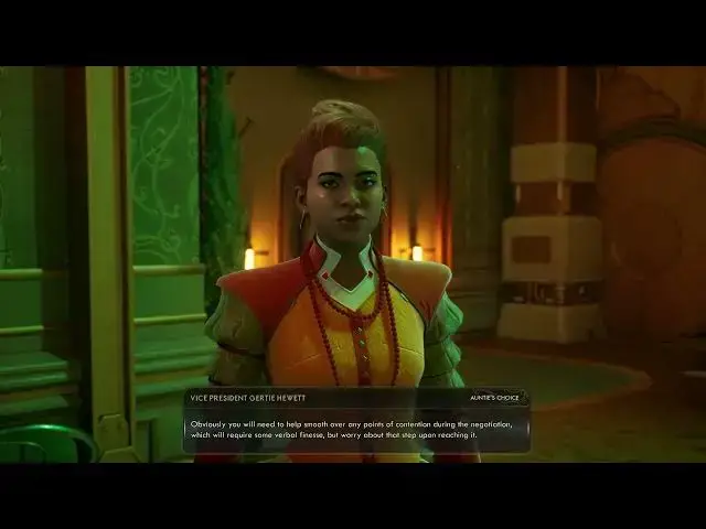 'Video thumbnail for The Outer Worlds 2 - A Complication With the Computronic Cerebrum: Meet Vice President Gertie Hewitt'