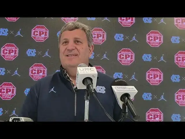 'Video thumbnail for #UNC football general manager Michael Lombardi press conference'