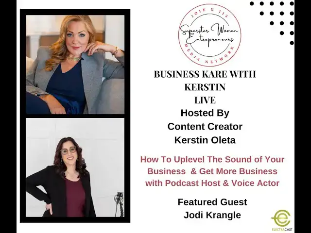 Video thumbnail for 207. How To Uplevel The Sound of Your Biz & To More Biz With Podcast Host & Voice Actor Jodi Krangle