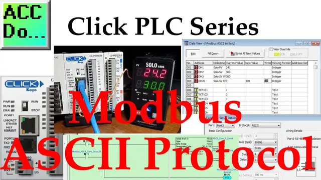 Video thumbnail for Click PLC Modbus ASCII Protocol