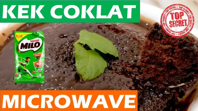 Video thumbnail for Kek Milo microwave dengan sos coklat