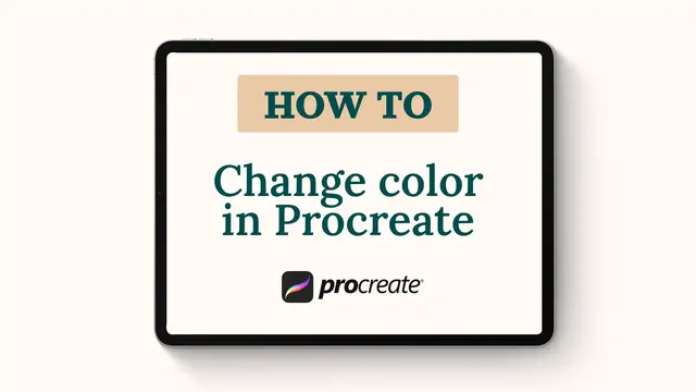 'Video thumbnail for How to change color in procreate '