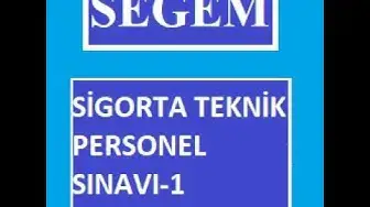 Video thumbnail for Segem Teknik Personel Sınavı-1
