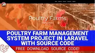 Video thumbnail for Poultry Farm Management System Project in Laravel with Source Code (Free Download)