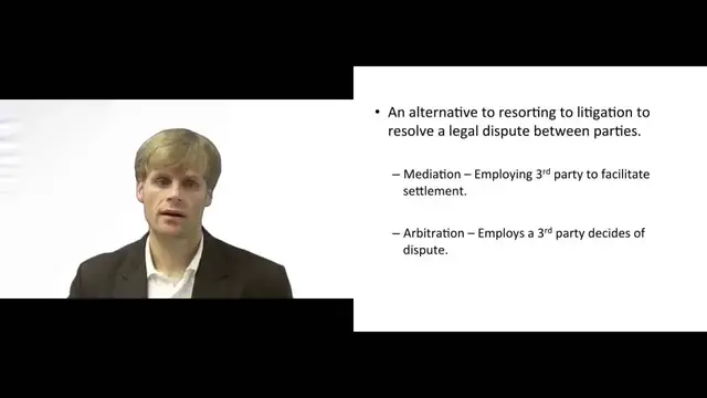Video thumbnail for What is Alternative Dispute Resolution?