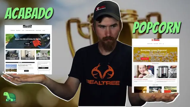 'Video thumbnail for Popcorn vs Acabado | What's the Best Wordpress Theme?'