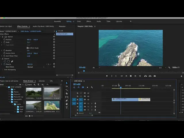 'Video thumbnail for How to Edit GoPro Karma Drone Footage (Tips & Techniques)'