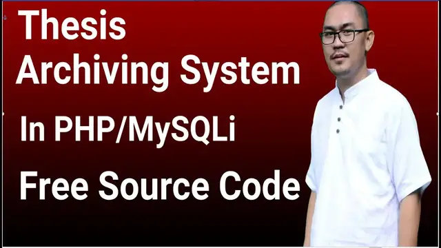 Video thumbnail for Thesis Online Archiving System Using PHP Project Free Source Code