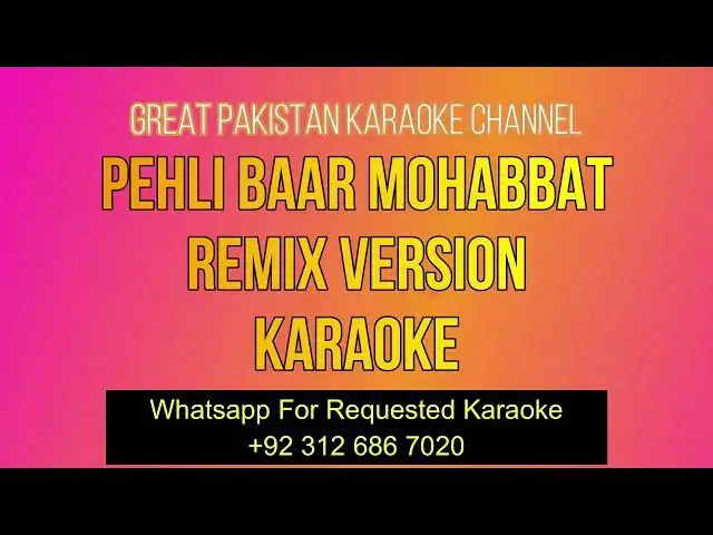 Video thumbnail for Pehli Baar Mohabbat Remix Karaoke