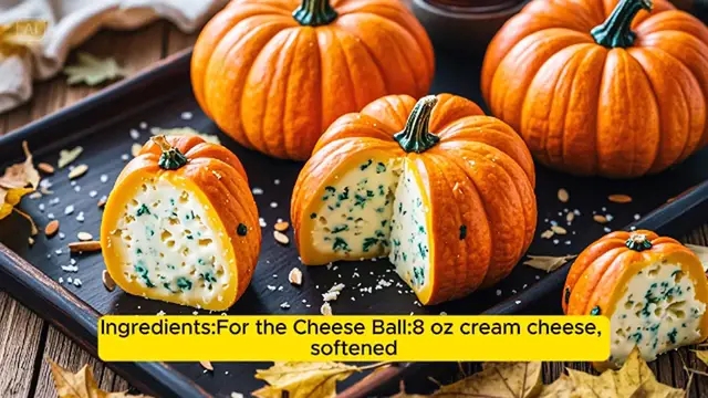 Video thumbnail for Pumpkin-Shaped Cheese Balls Recipe