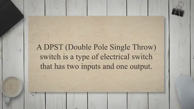 'Video thumbnail for Difference Between a DPST and a DPDT'