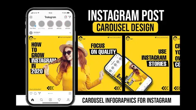 'Video thumbnail for How to Create Instagram Carousel Post with Canva (FREE)'