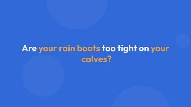 Video thumbnail for How To Stretch Rain Boots Calf