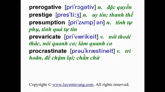 Video thumbnail for Essential Words for the TOEFL - Lesson 17