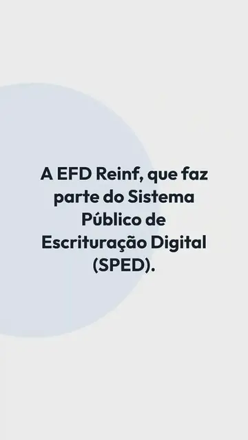 'Video thumbnail for EFD Reinf 4 Informacoes Que Precisam Conter Na Obrigacao'