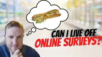 'Video thumbnail for I tried making a living from ONLINE SURVEYS'