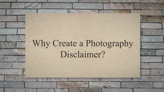 Video thumbnail for Learn How to Write a Photography Disclaimer