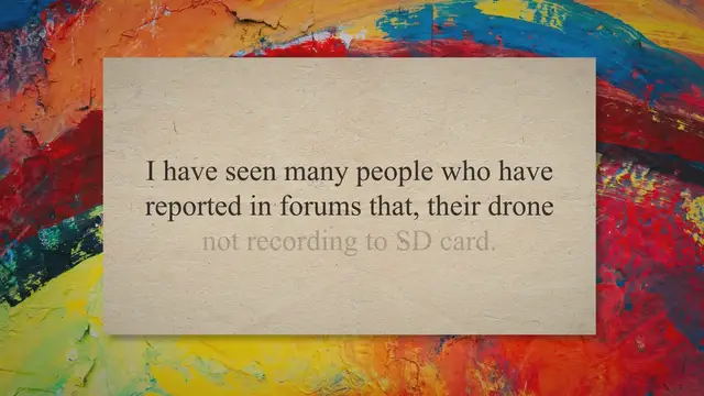 Video thumbnail for (FIXED) Drone Not Recording To SD Card (Why, How to Fix)