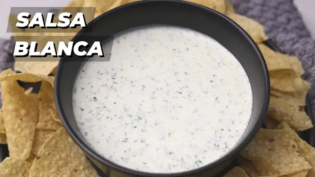 Video thumbnail for How to Make Salsa Blanca Dip: Mexican Restaurant