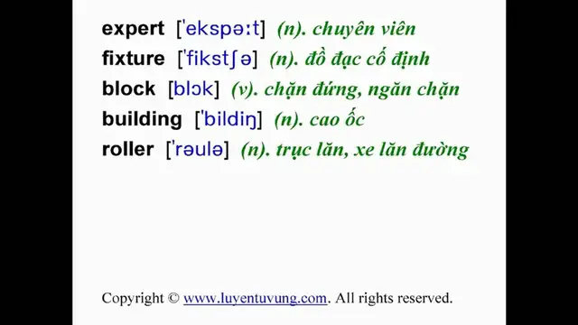 Video thumbnail for Learn English Vocabulary - Grade 9 - Unit 09 - Lesson 02