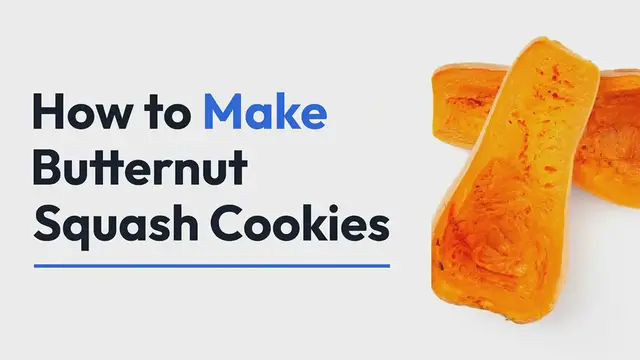 'Video thumbnail for How to Make Butternut Squash Cookies - Delicious Recipe for Fall!'