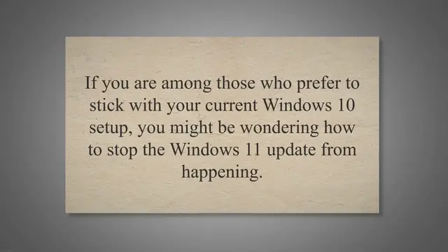 Video thumbnail for How To Stop Windows 11 Update In Windows 10