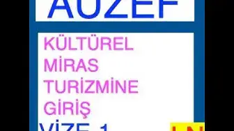 Video thumbnail for Kültürel Miras Turizmine Giriş Vize Deneme Sınavı -1