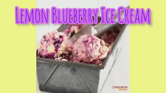 Video thumbnail for How to Make Lemon Blueberry Ice Cream