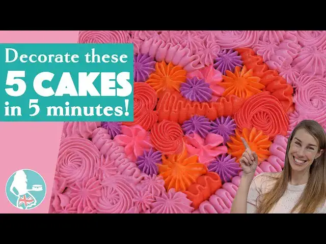 Video thumbnail for Decorate these 5 cakes in 5 minutes or less!