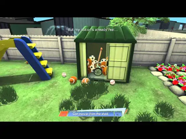 Video thumbnail for Octodad: Dadliest Catch - Home Sweet Home: Drink Coffee & Do Backyard Chores (Mow Lawn) Scarlet