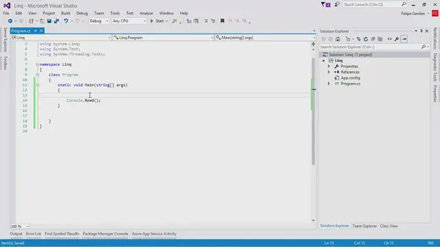 Video thumbnail for Expresiones lambda Linq C#