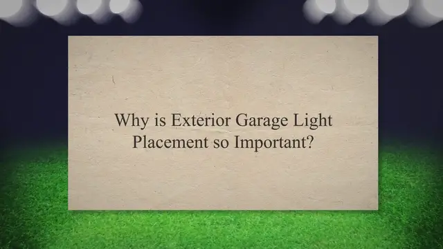 'Video thumbnail for Exterior Garage Light Placement - October 20, 2022'