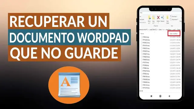 Video thumbnail for ¿Cómo recuperar un documento de WORDPAD que no guarde fácilmente?