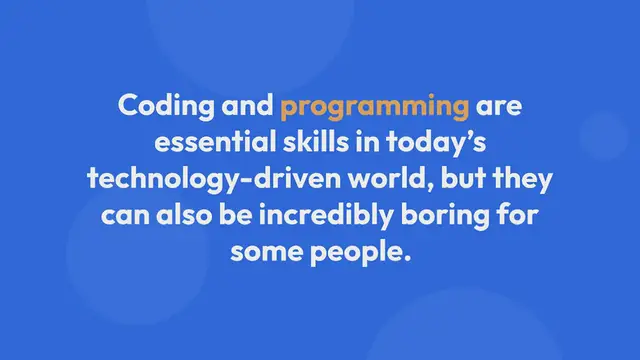 Video thumbnail for Why Coding and programming is so boring