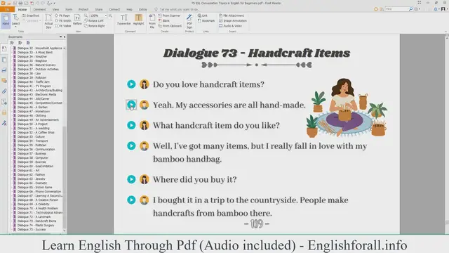 Video thumbnail for English Conversation About Handcraft Items