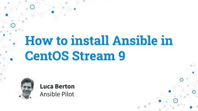 Video thumbnail for How to install Ansible in CentOS 9 Stream - Ansible install