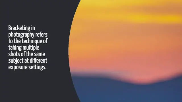 Video thumbnail for What Is Bracketing In Photography