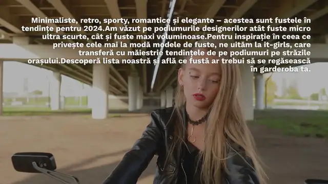 Video thumbnail for Fuste la modă în 2024: top 10 modele în tendințe