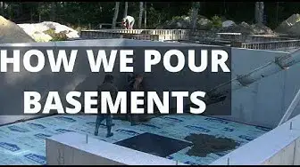 Video thumbnail for Pouring Concrete For A Basement Floor | Beginners Learn How To Pour Concrete